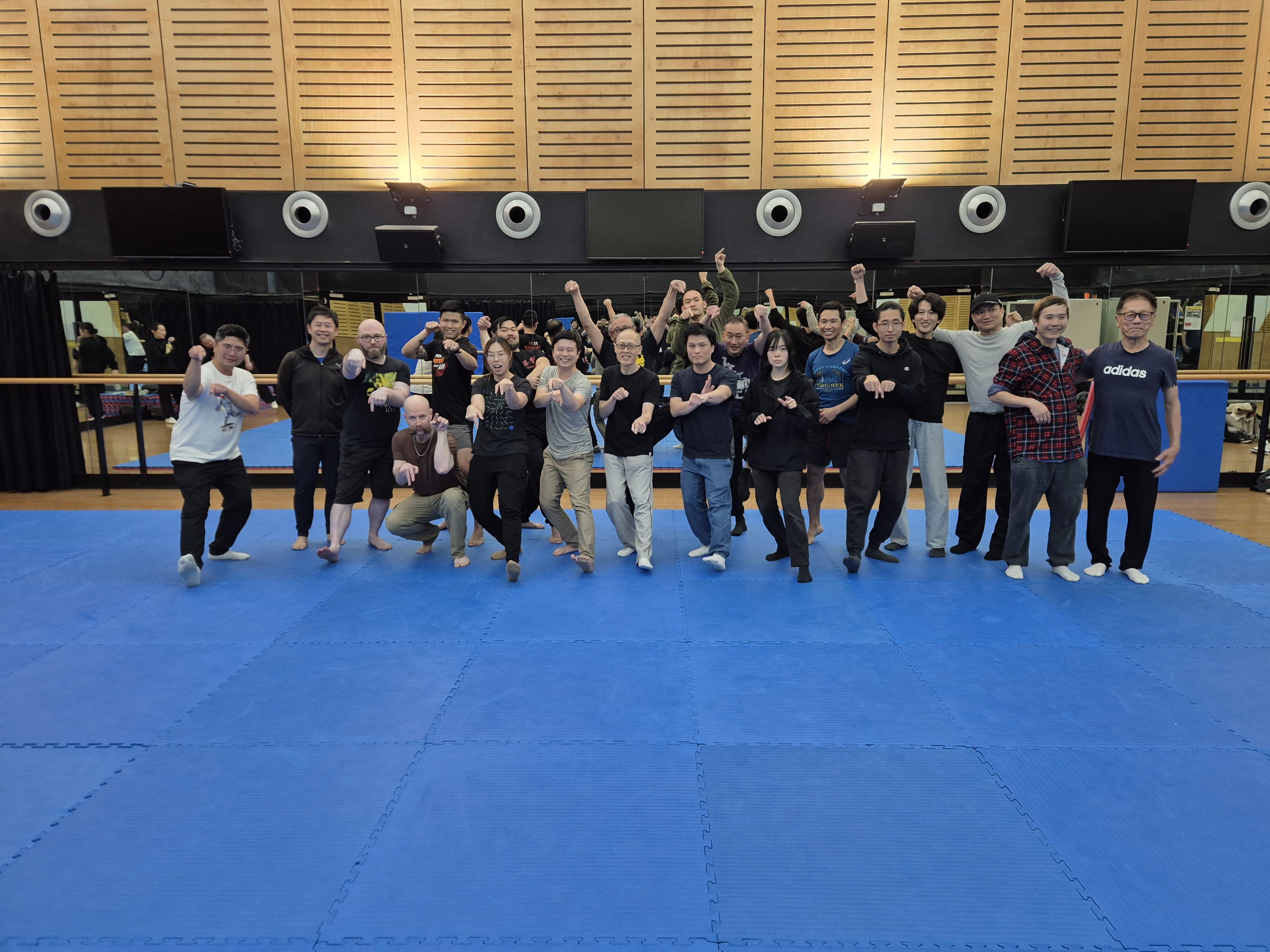 Kelvin Chinese Martial Arts students training outdoors